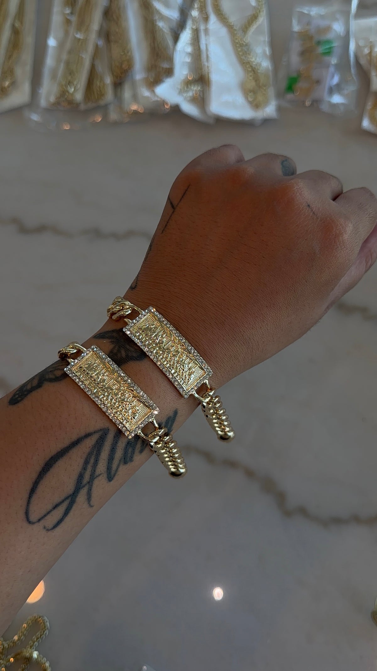 Bling Last Supper Cuban Link Bracelet