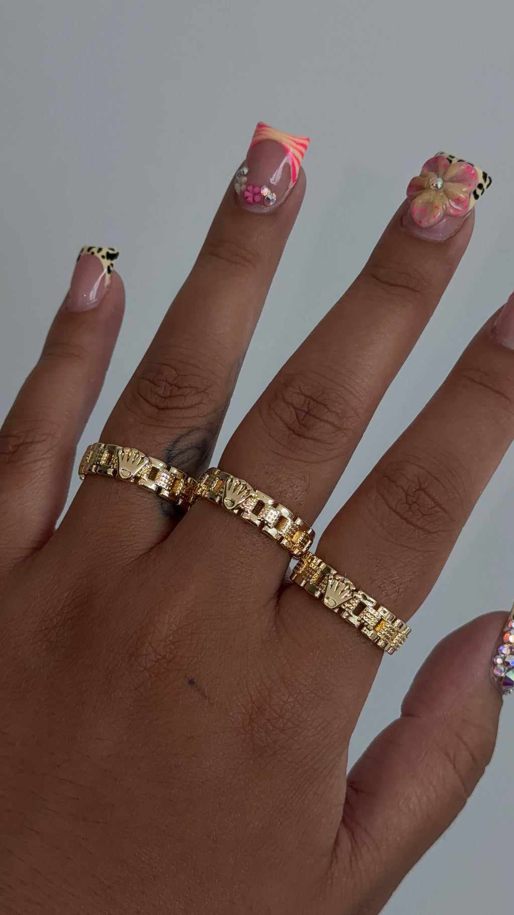 Lil Crown Prezy Rollie Band Ring