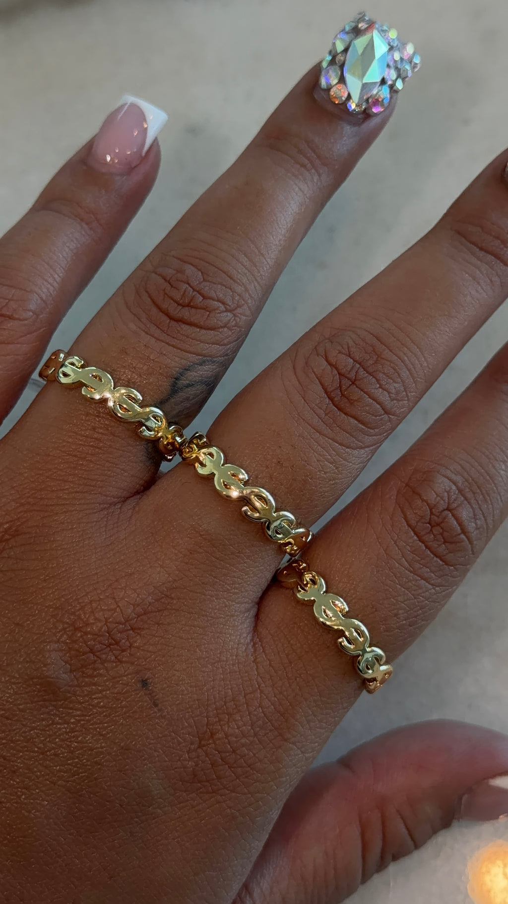 Money Sign Band Ring