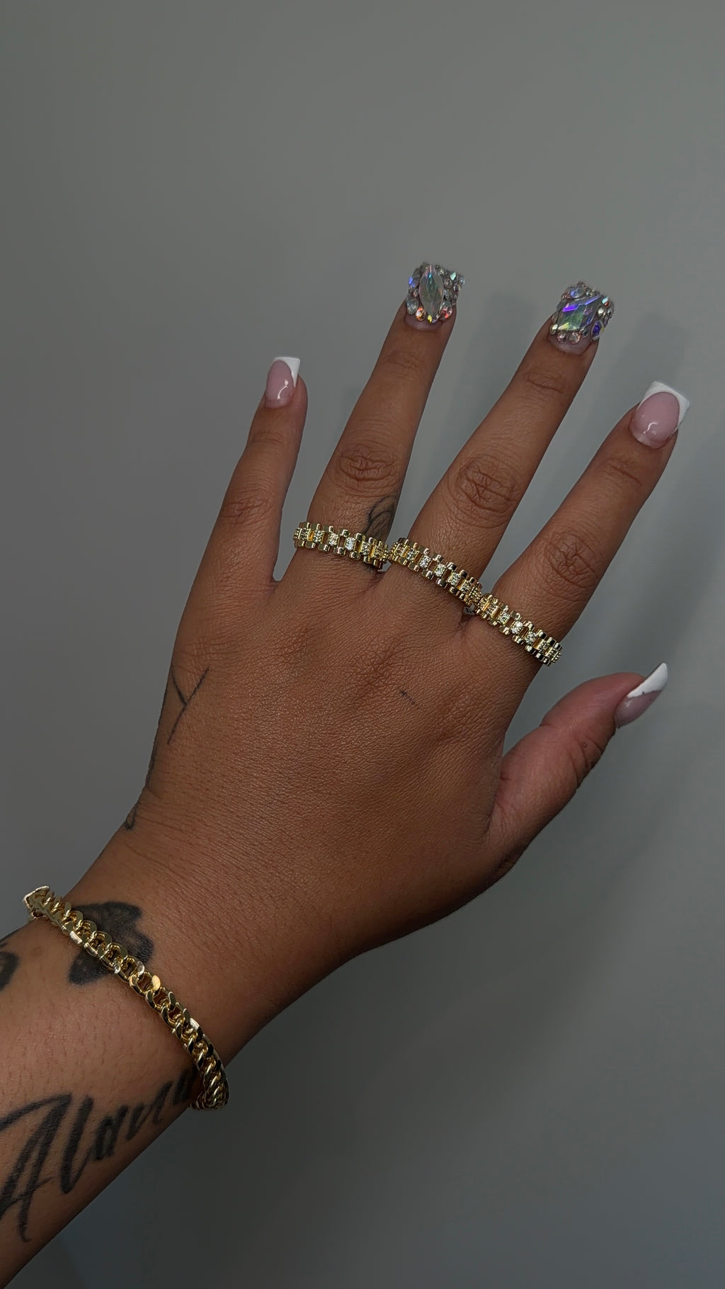 Bling All Around Rollie Ring