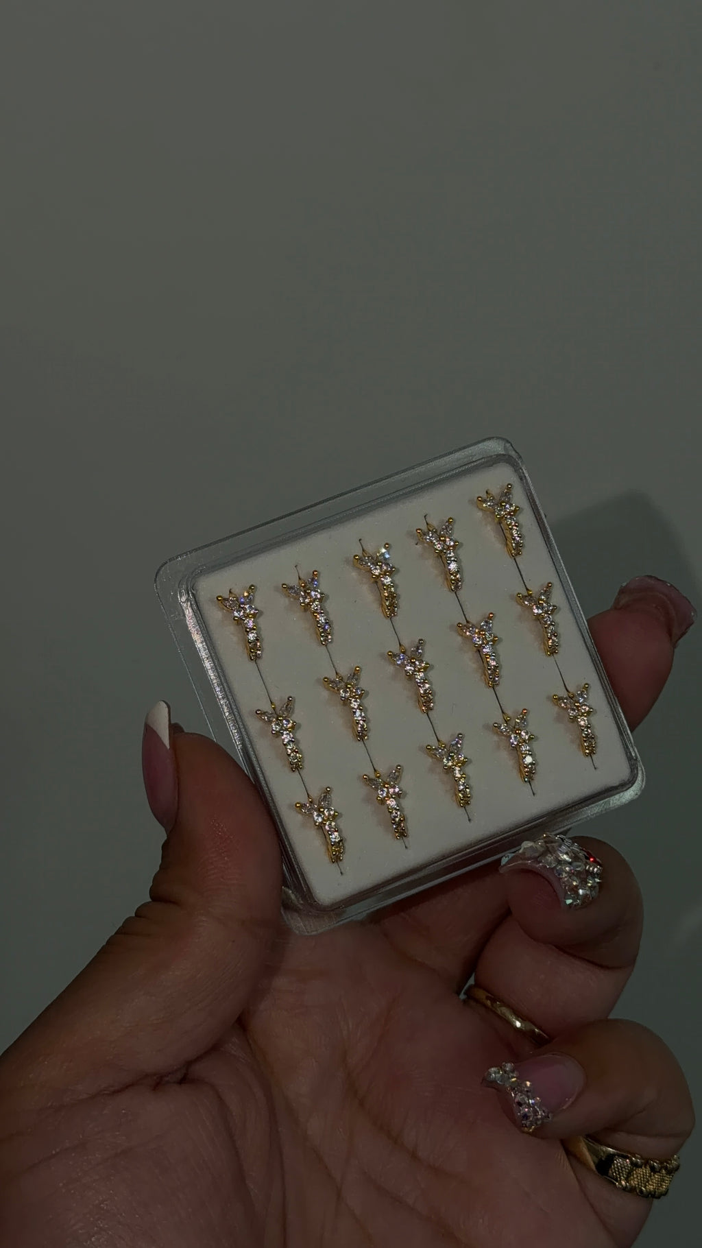 Diamond Out Butterfly Nose HOOP