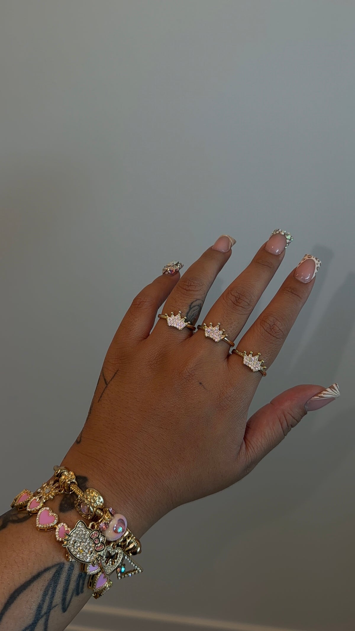 Lil Pink Crown Dainty Ring