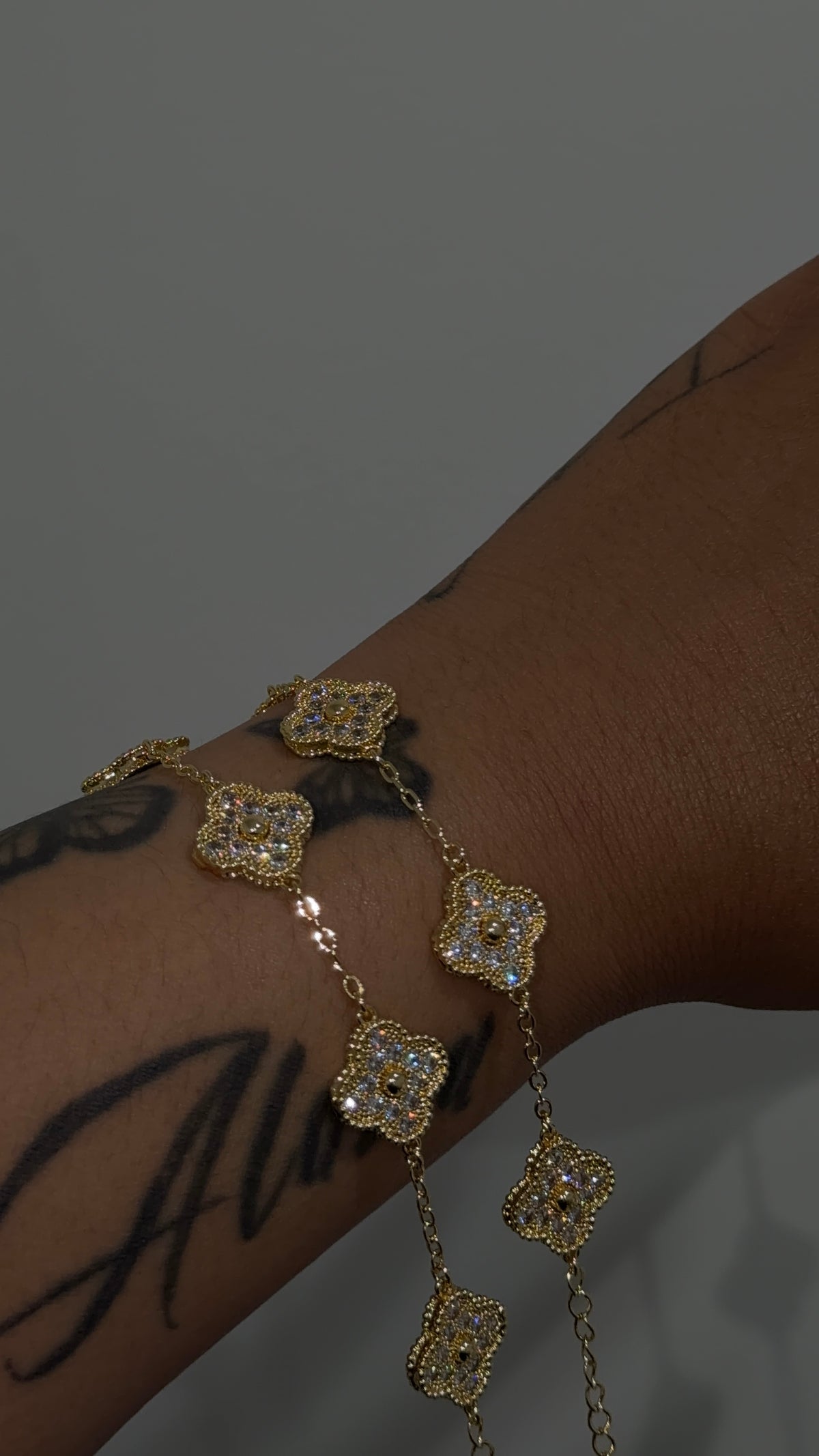 5 Bling Clover Bracelet