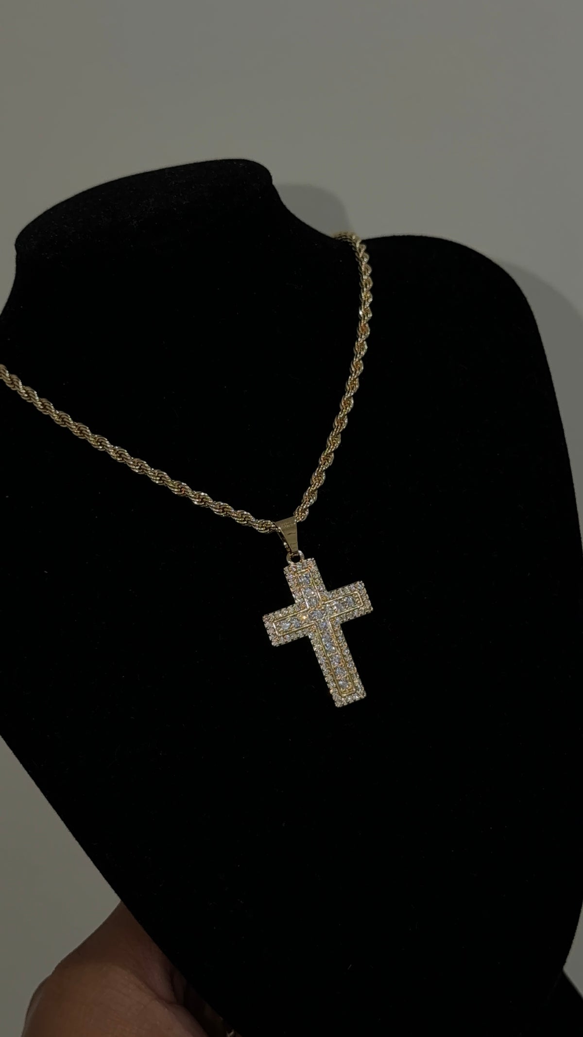 Bling Cross Necklace