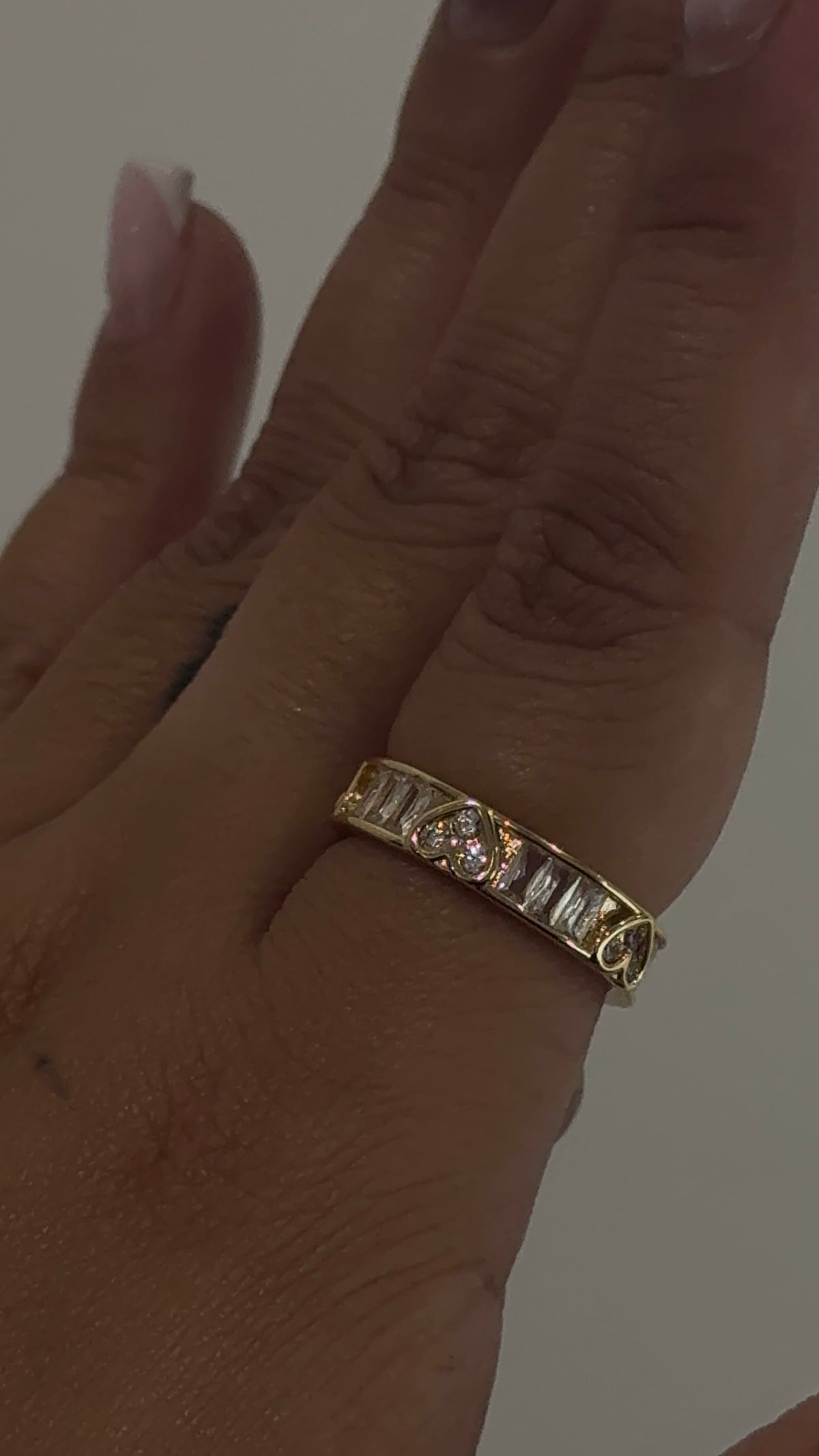 Diamond All Around Heart Ring