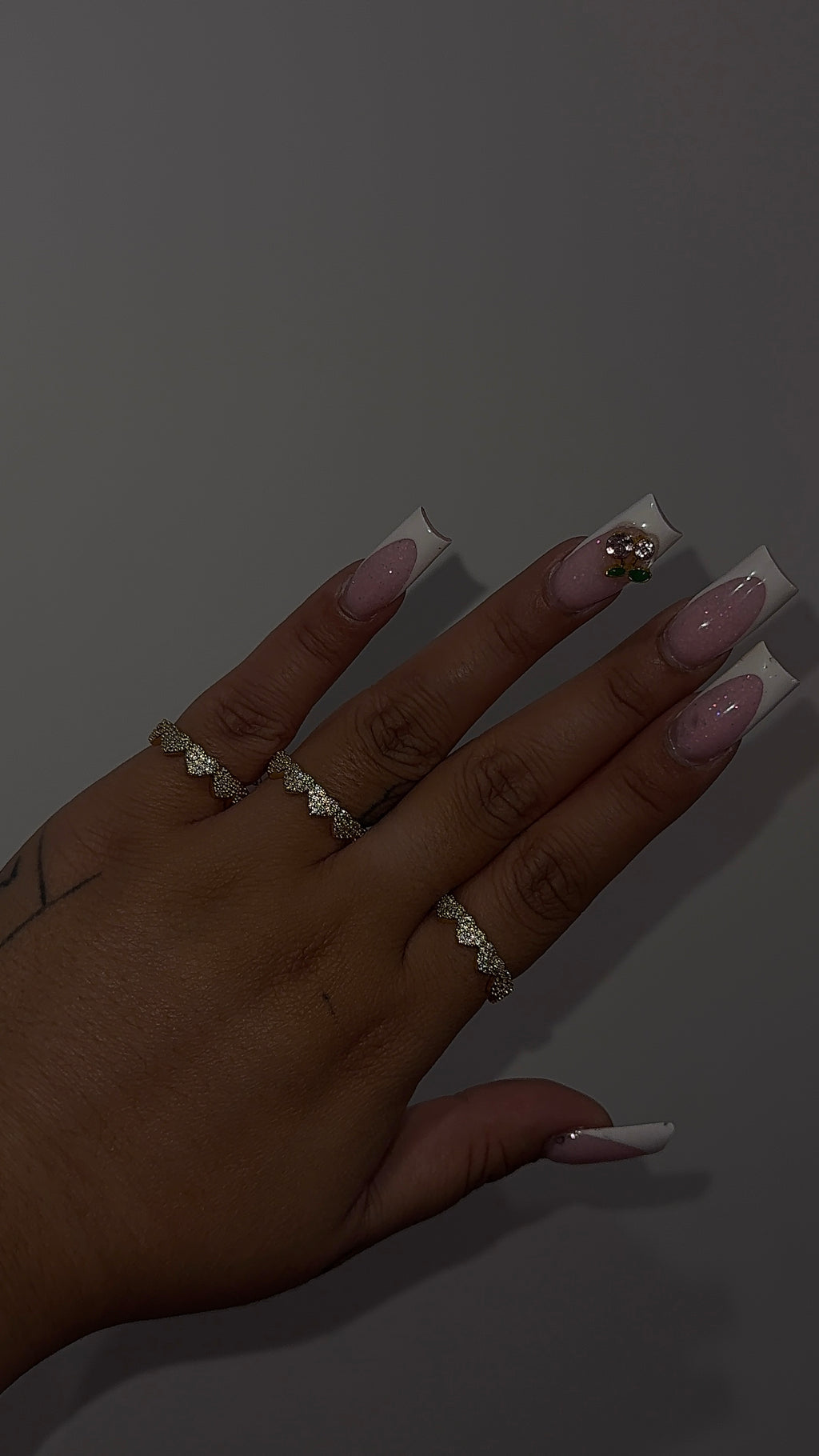 Diamond Heart Shape All Around Ring