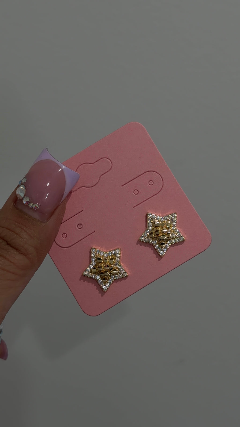 Bling Star Nugget Earrings