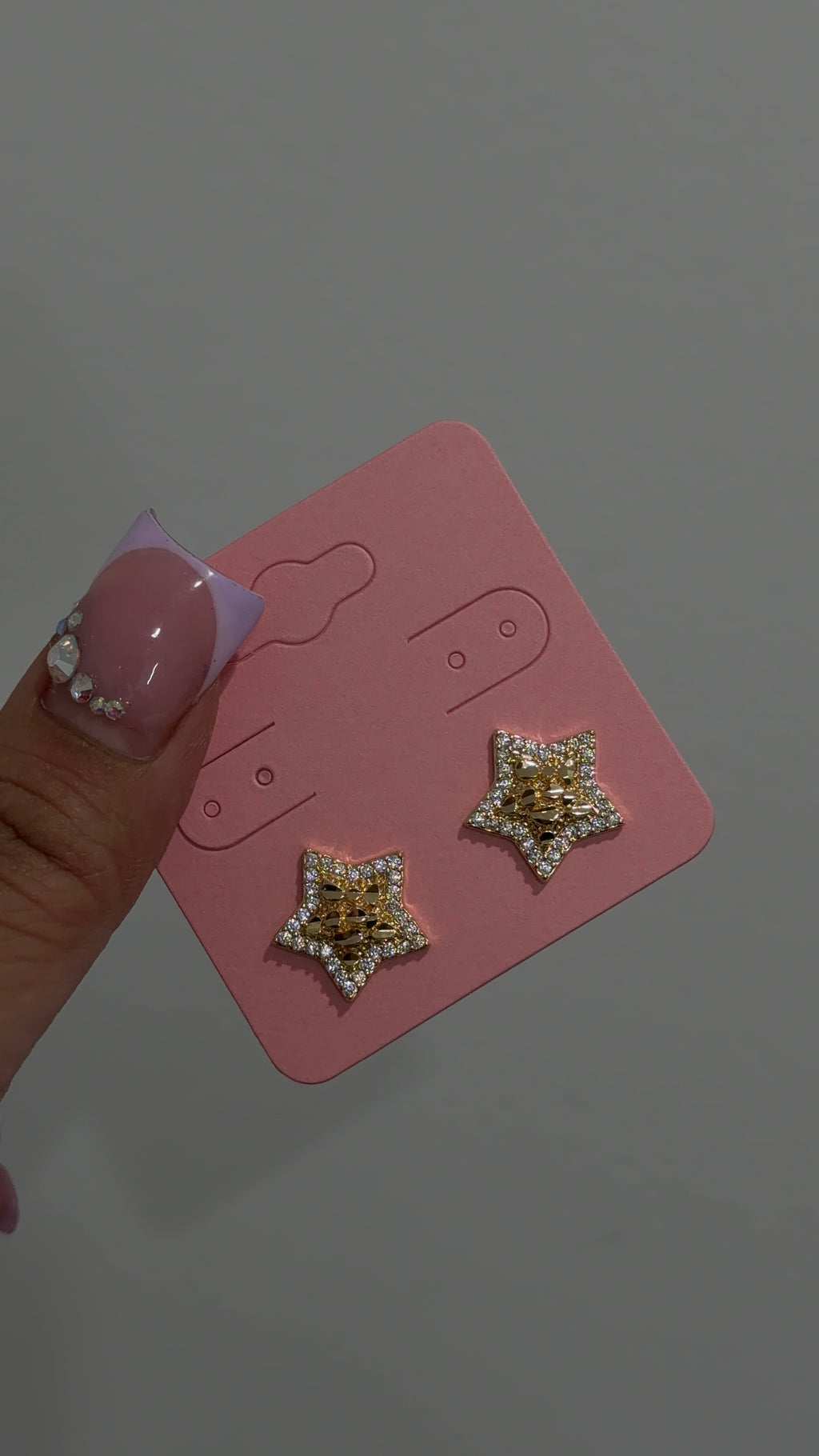 Bling Star Nugget Earrings