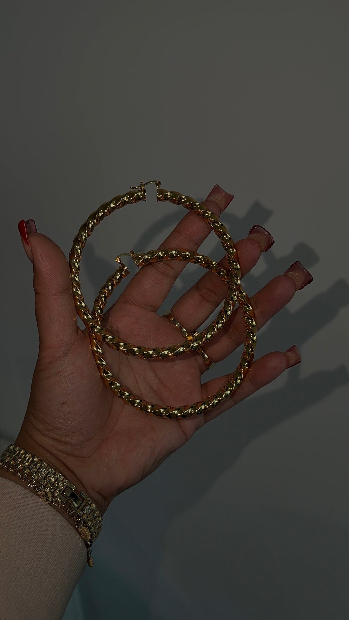 90mm Twisty Hoops