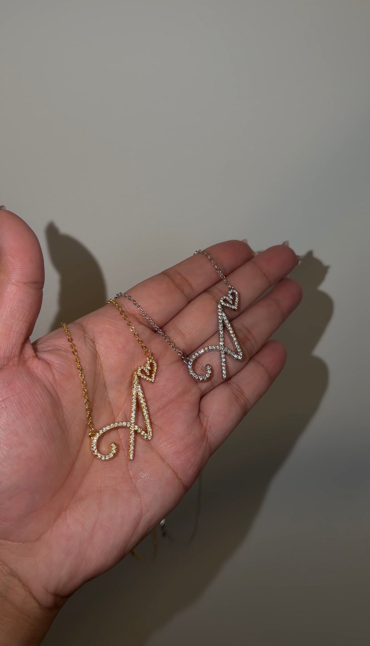 Initial Love Dainty Custom Necklace