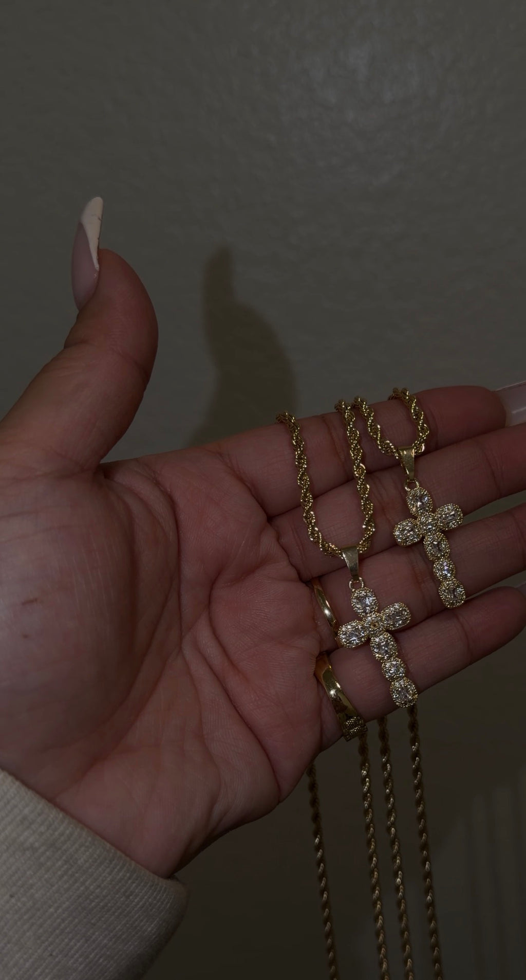 Small Diamond Cross Necklace