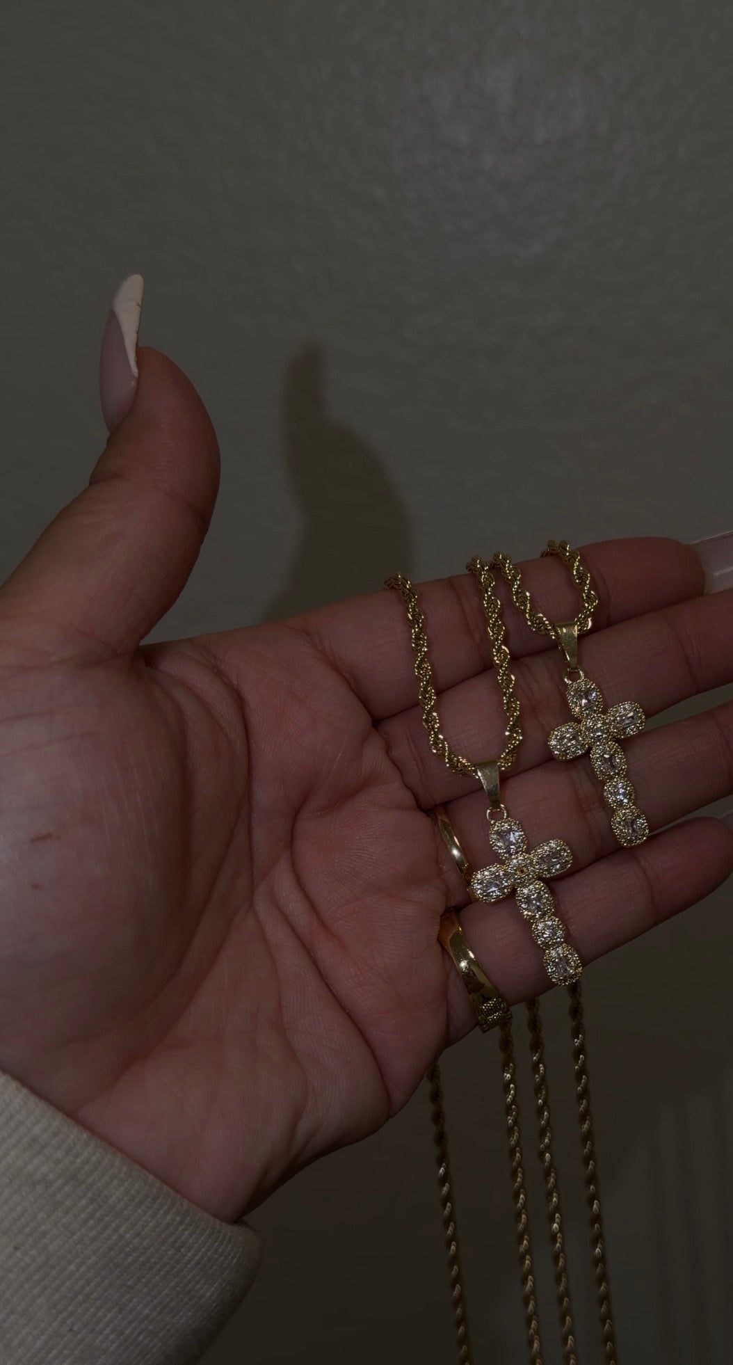 Small Diamond Cross Necklace